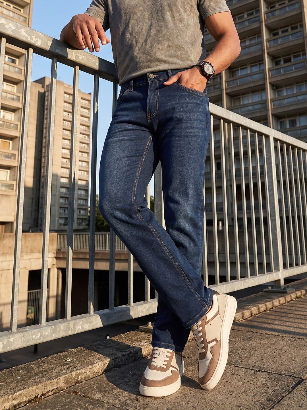The Roadster Life Co. Men Straight Fit Jeans - view 1