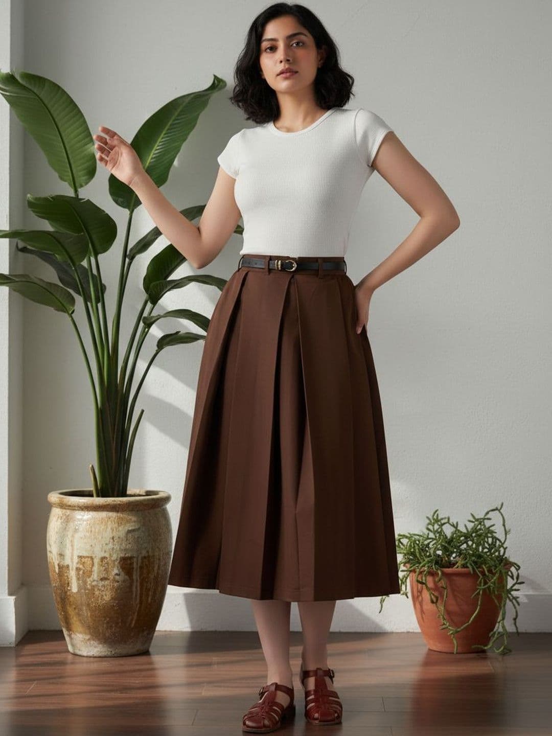 BLUE PIEGEON Women Cotton Midi Fashion - view 1