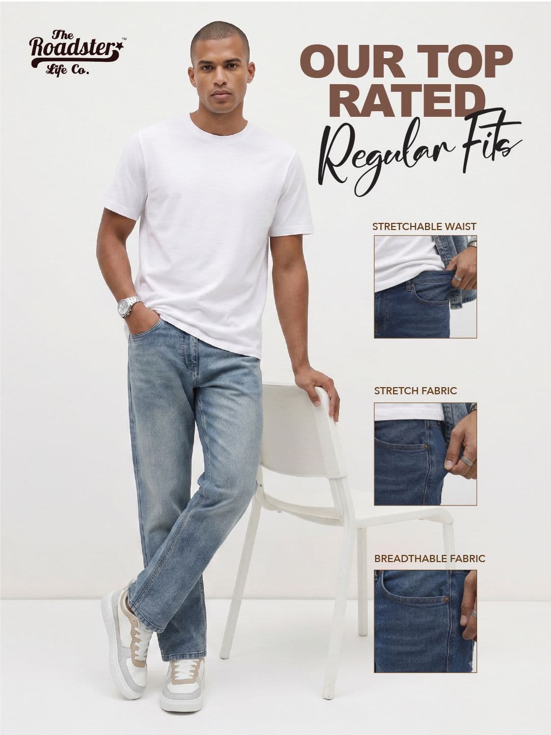 The Roadster Life Co. Men Regular Fit Jeans - view 1