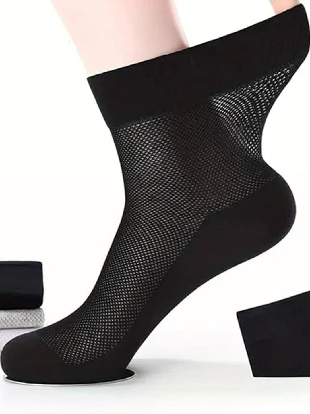 HOLEY SOCKS Men Pack of 5 Cotton Ankle Length Socks - view 1