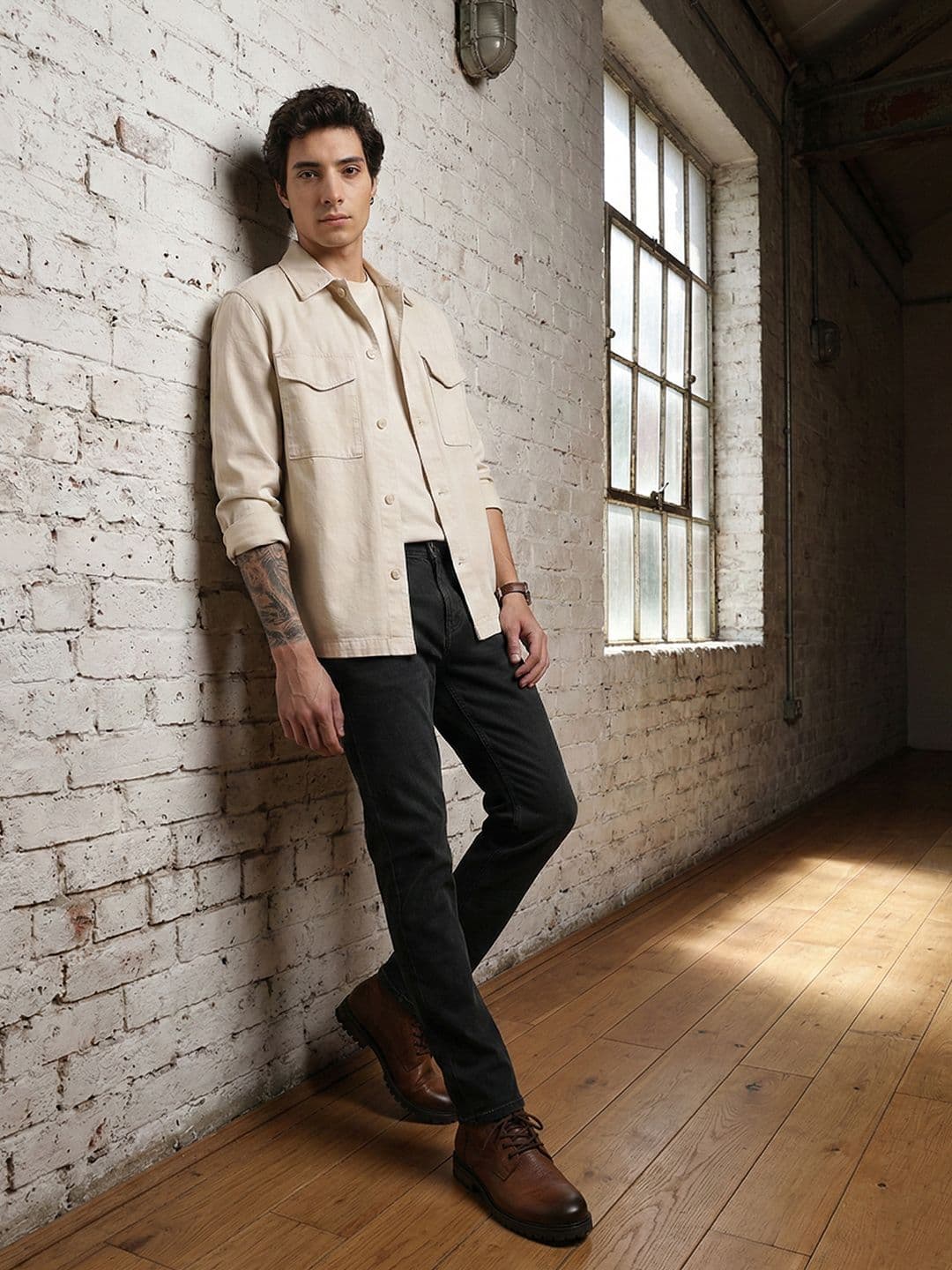 The Roadster Life Co. Men Slim Fit Stretchable Jeans With Bag - view 1