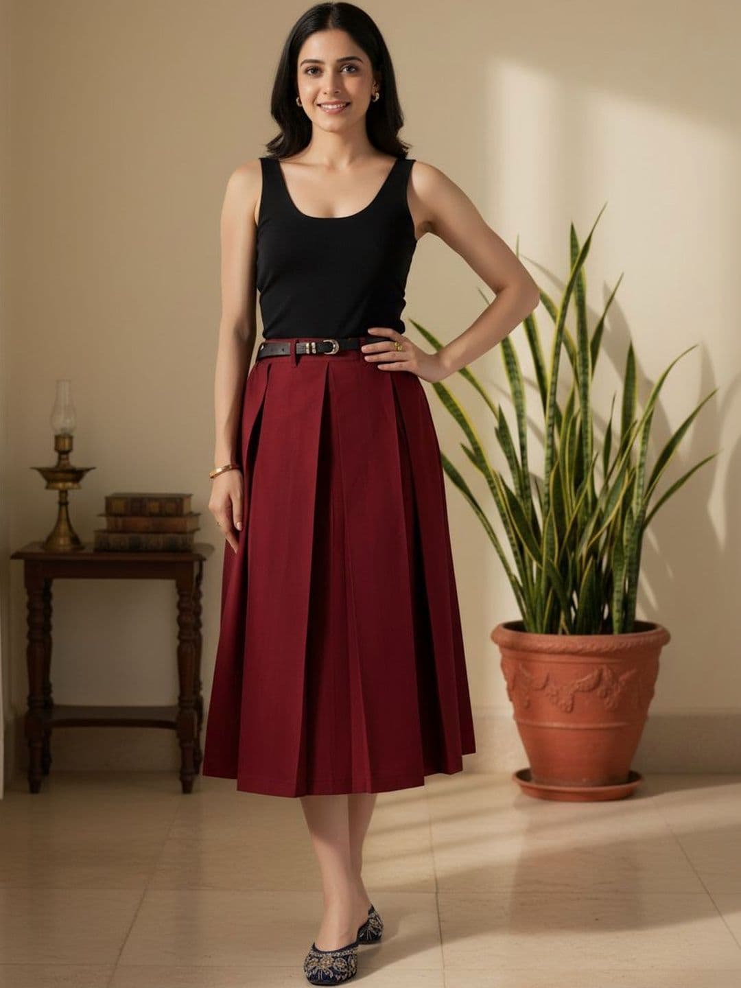 BLUE PIEGEON Women Cotton Midi Fashion - view 1