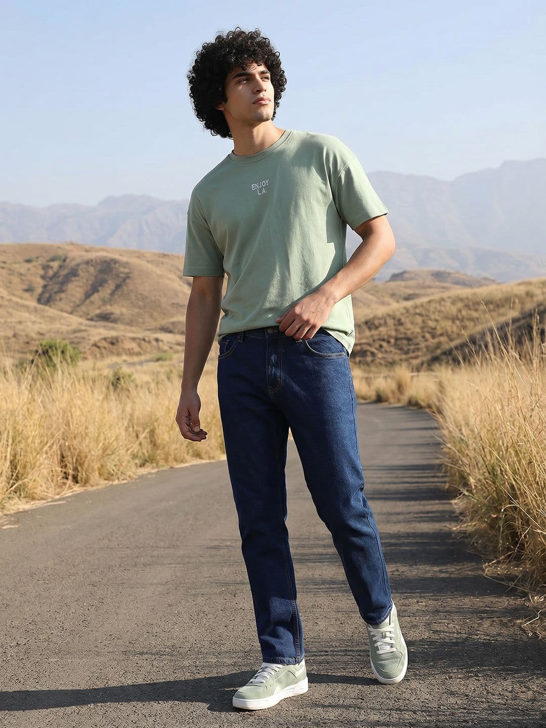 The Roadster Life Co. Men Regular Fit Mid-Rise Cotton Jeans - view 1
