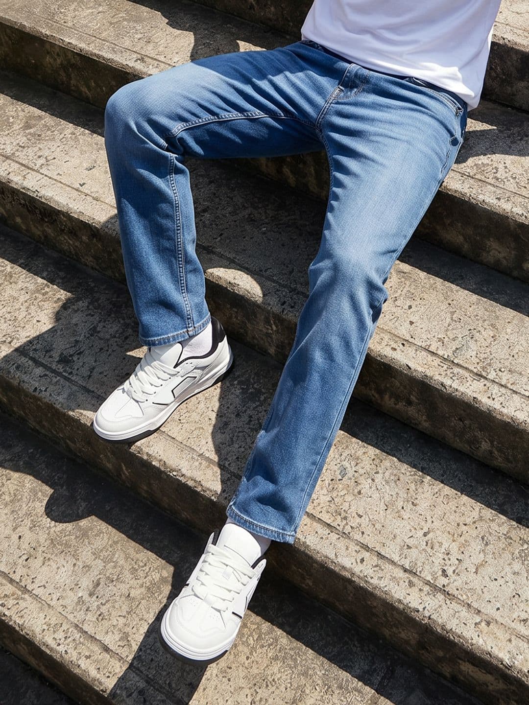 The Roadster Life Co. Men Straight Fit Stretchable Jeans - view 1