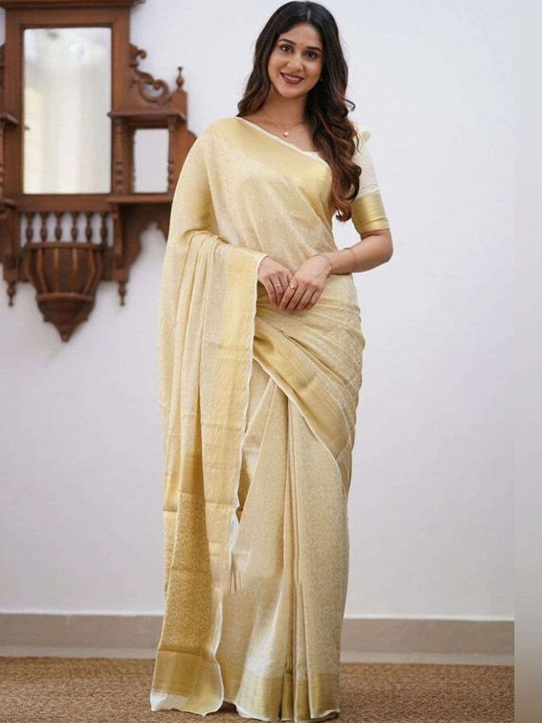 Moda Rapido Ombre Zari Silk Blend Kanjeevaram Saree - view 1