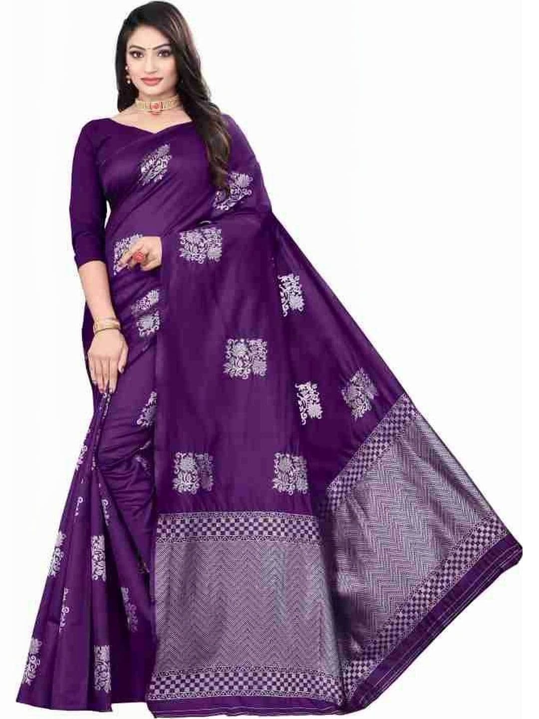 revika Woven Design Zari Art Silk Designer Kanjeevaram Saree - view 1