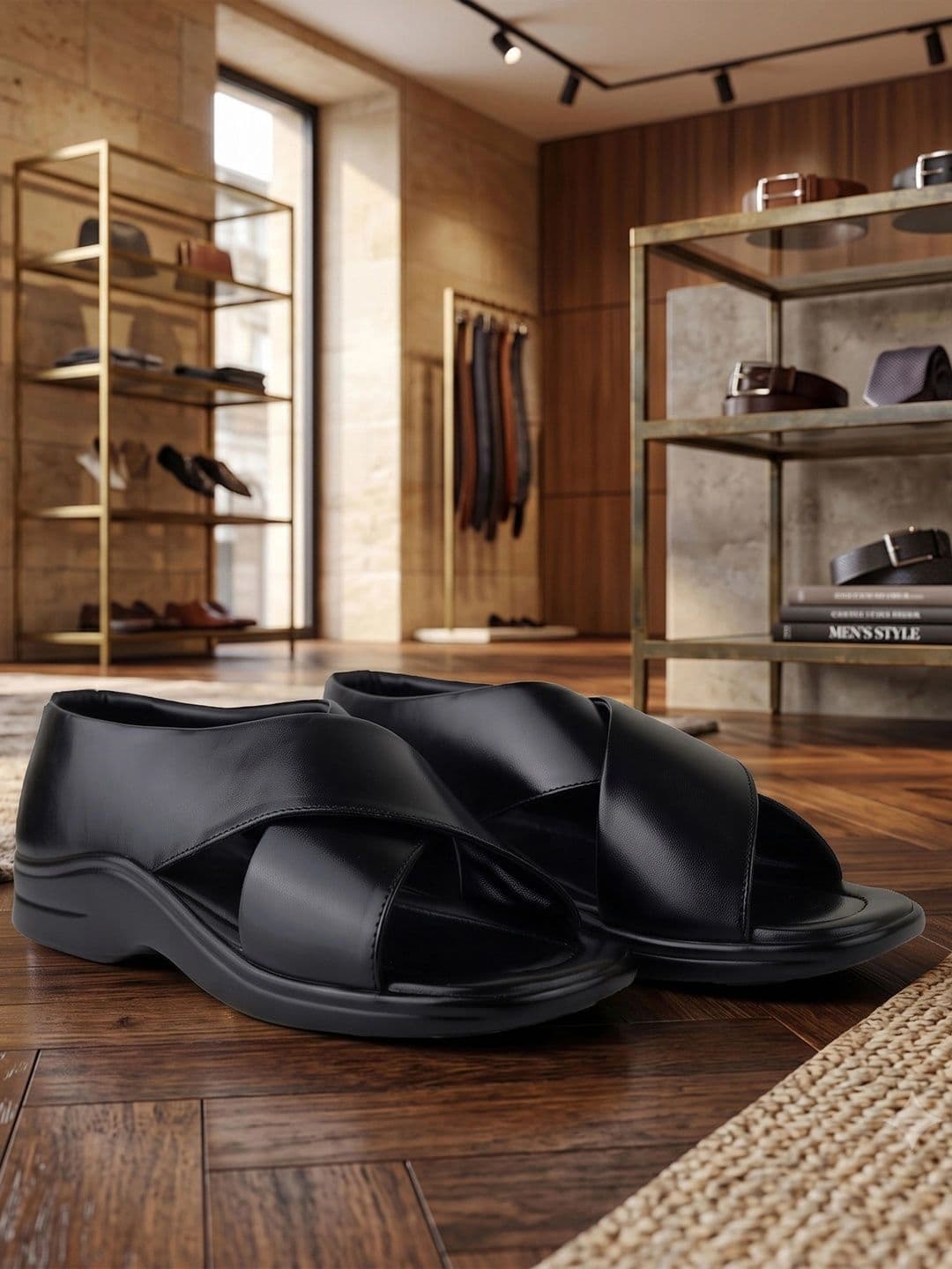 HikBi Men Leather Shoe-Style Sandals - view 1