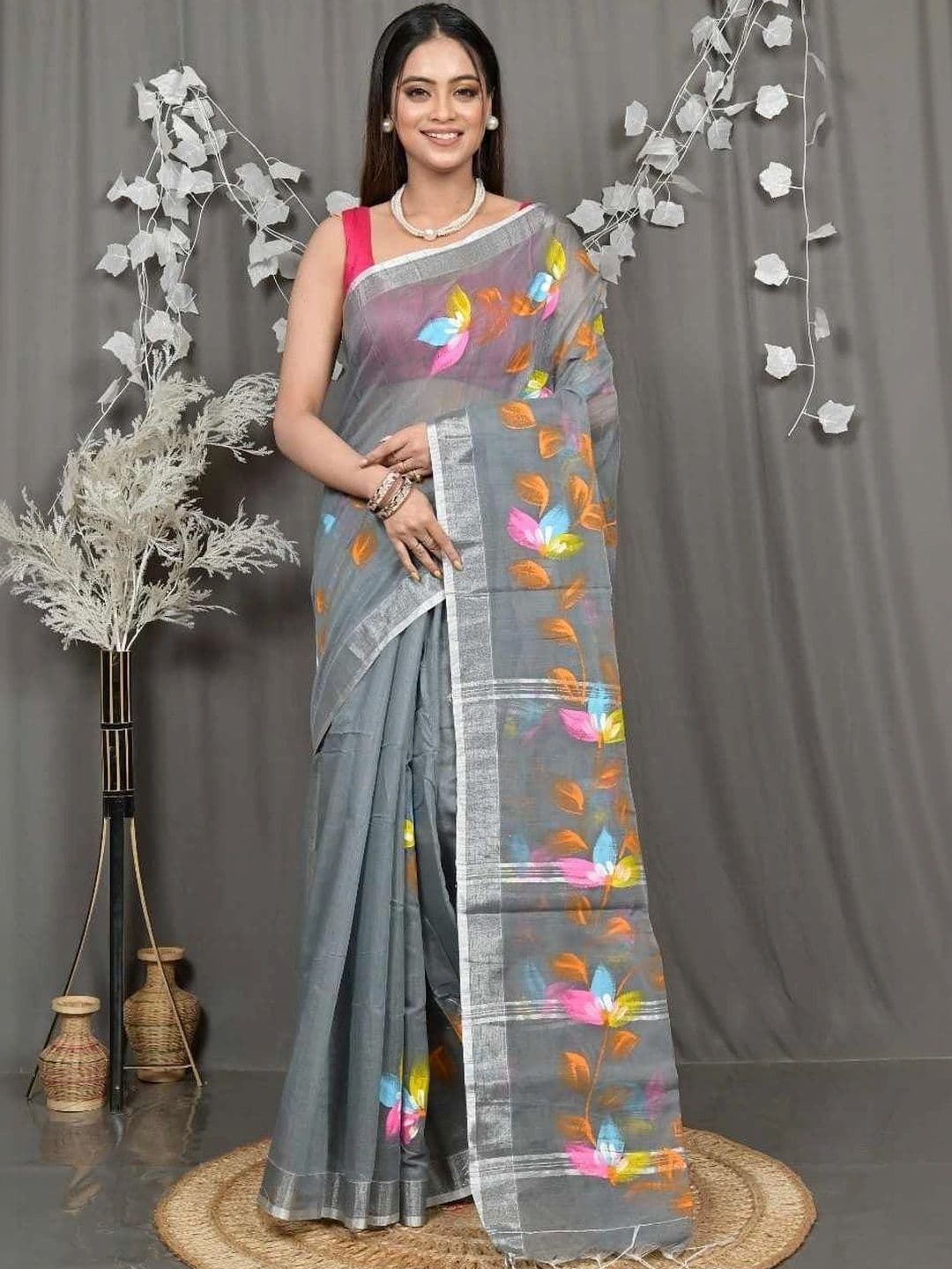 RoyBoni Pure Cotton Taant Saree - view 1