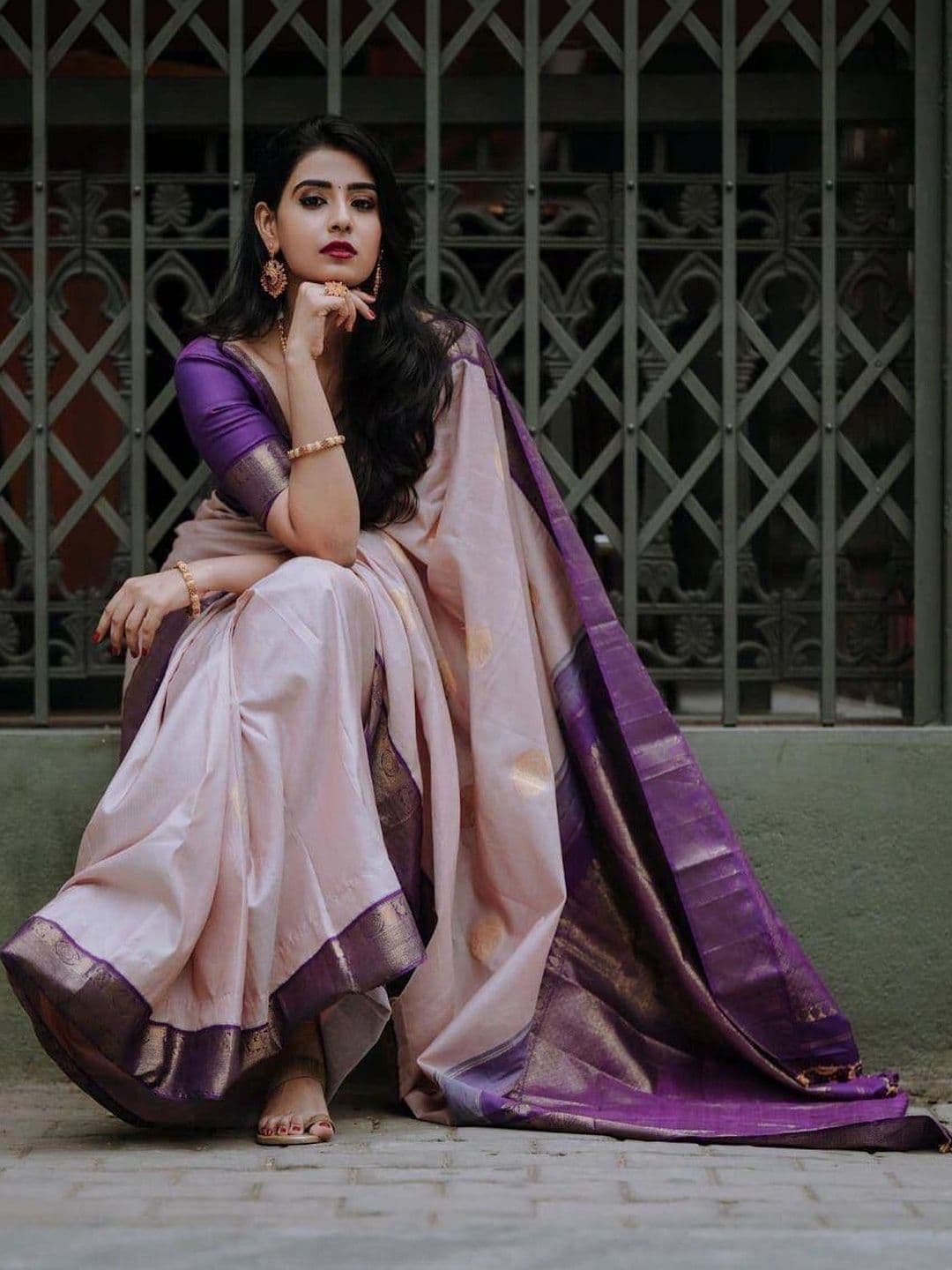 revika Woven Design Zari Art Silk Designer Kanjeevaram Saree - view 1