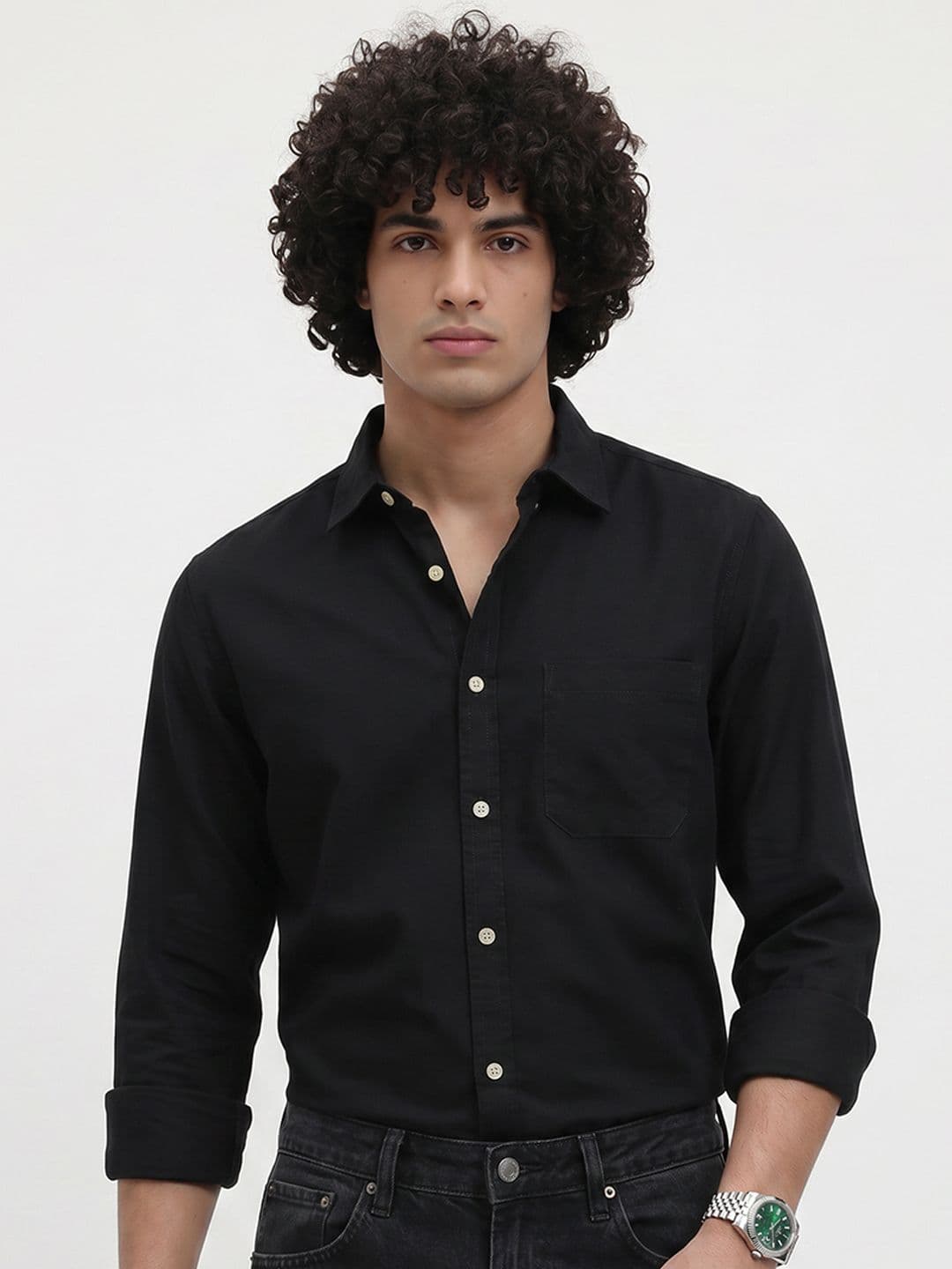 Roadster Life Co. Easy Drape Cotton Shirt - view 1