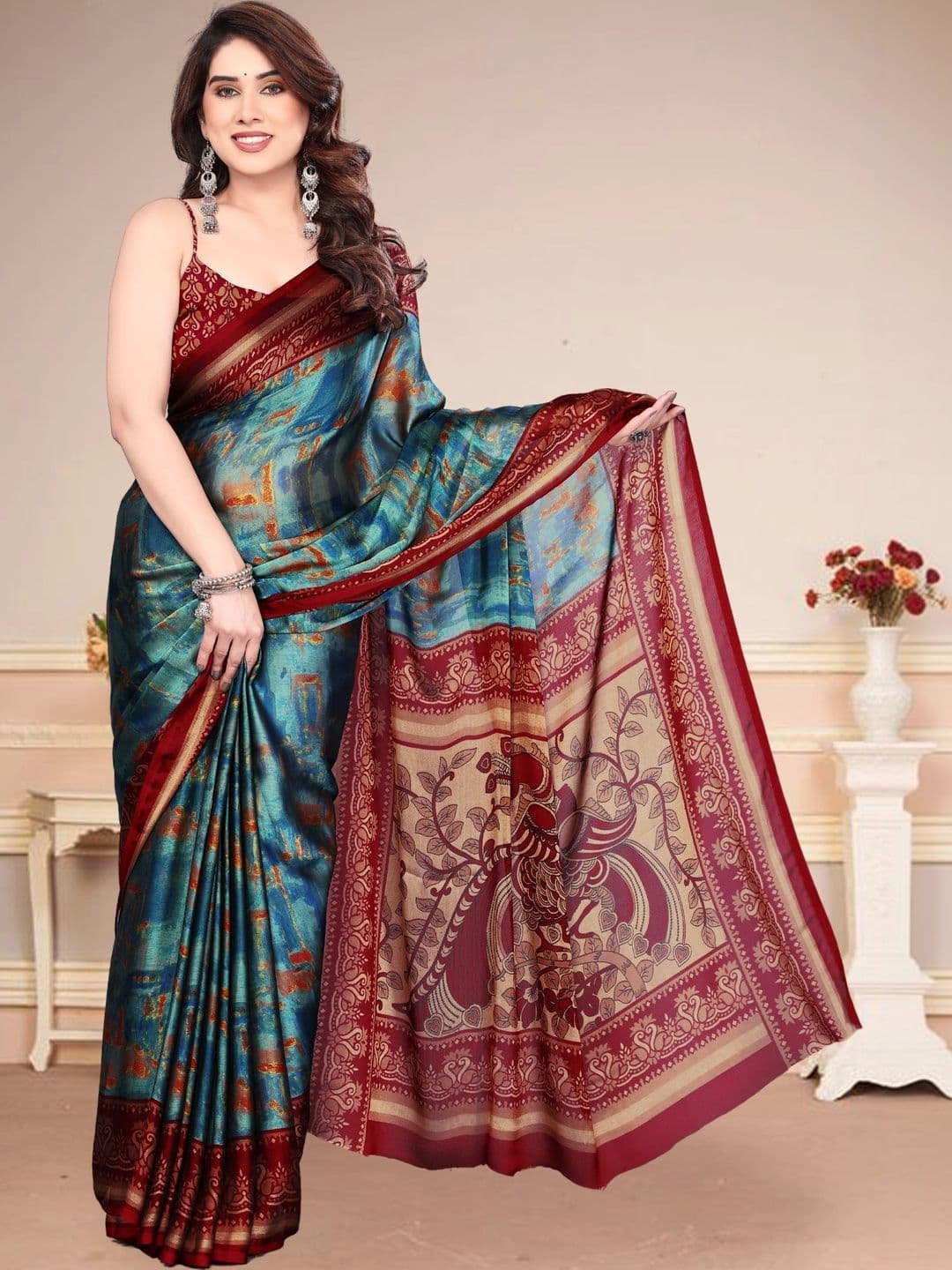 Owee Pure Chiffon Designer Saree - view 1
