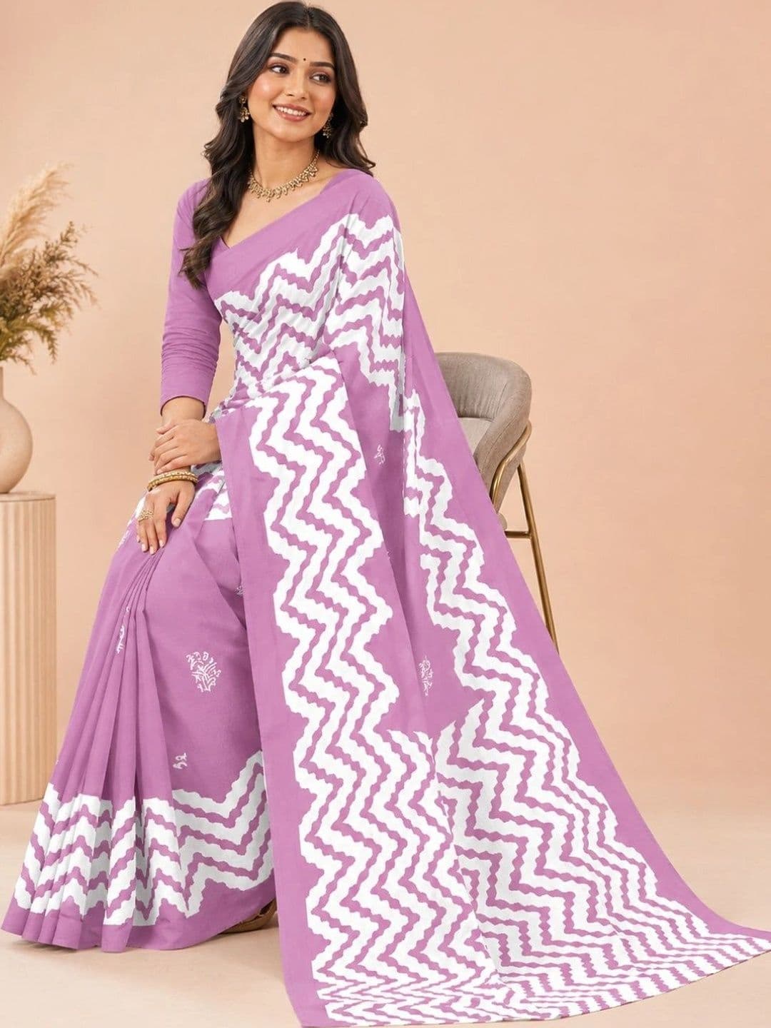 Karishma Pure Cotton Bandhani Saree - view 1
