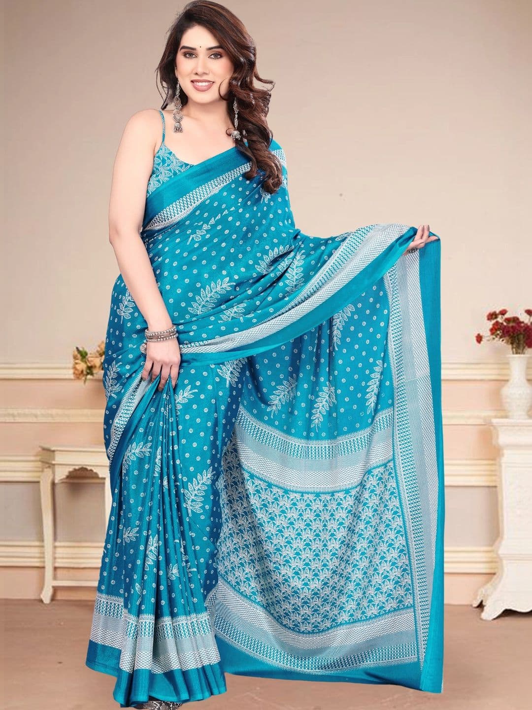 Owee Pure Chiffon Designer Saree - view 1