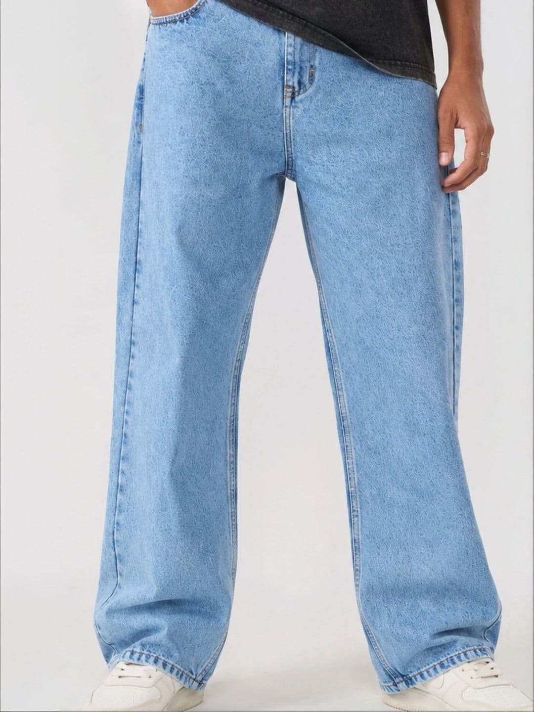 ROTUS ENTERPRESIS STONE WASH Men Comfort Wide Leg High-Rise Jeans - view 1