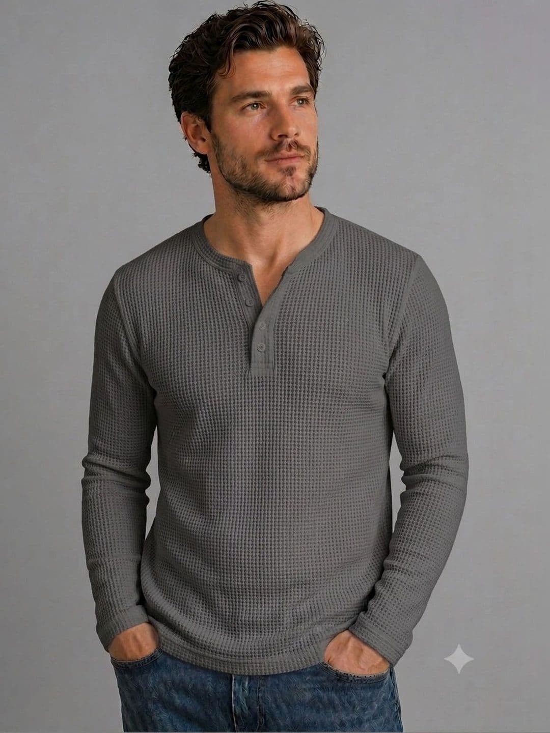 JERKYN Men Henley Neck Slim Fit T-shirt - view 1