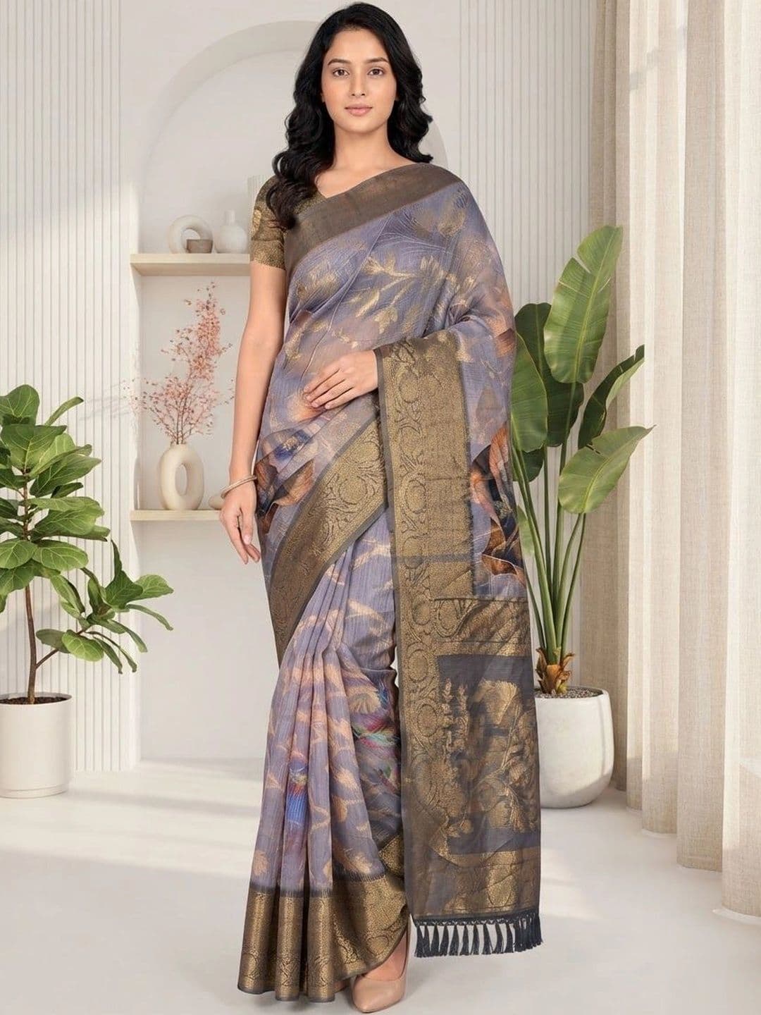 MEHARIKA Floral Saree - view 1
