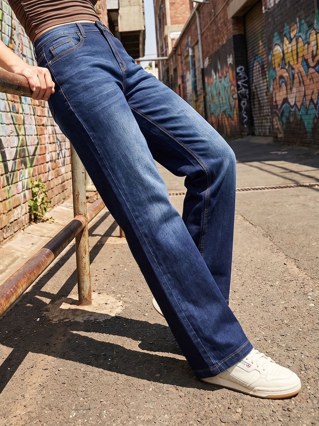 The Roadster Life Co. Women Straight Fit Light Fade Stretchable Jeans - view 1