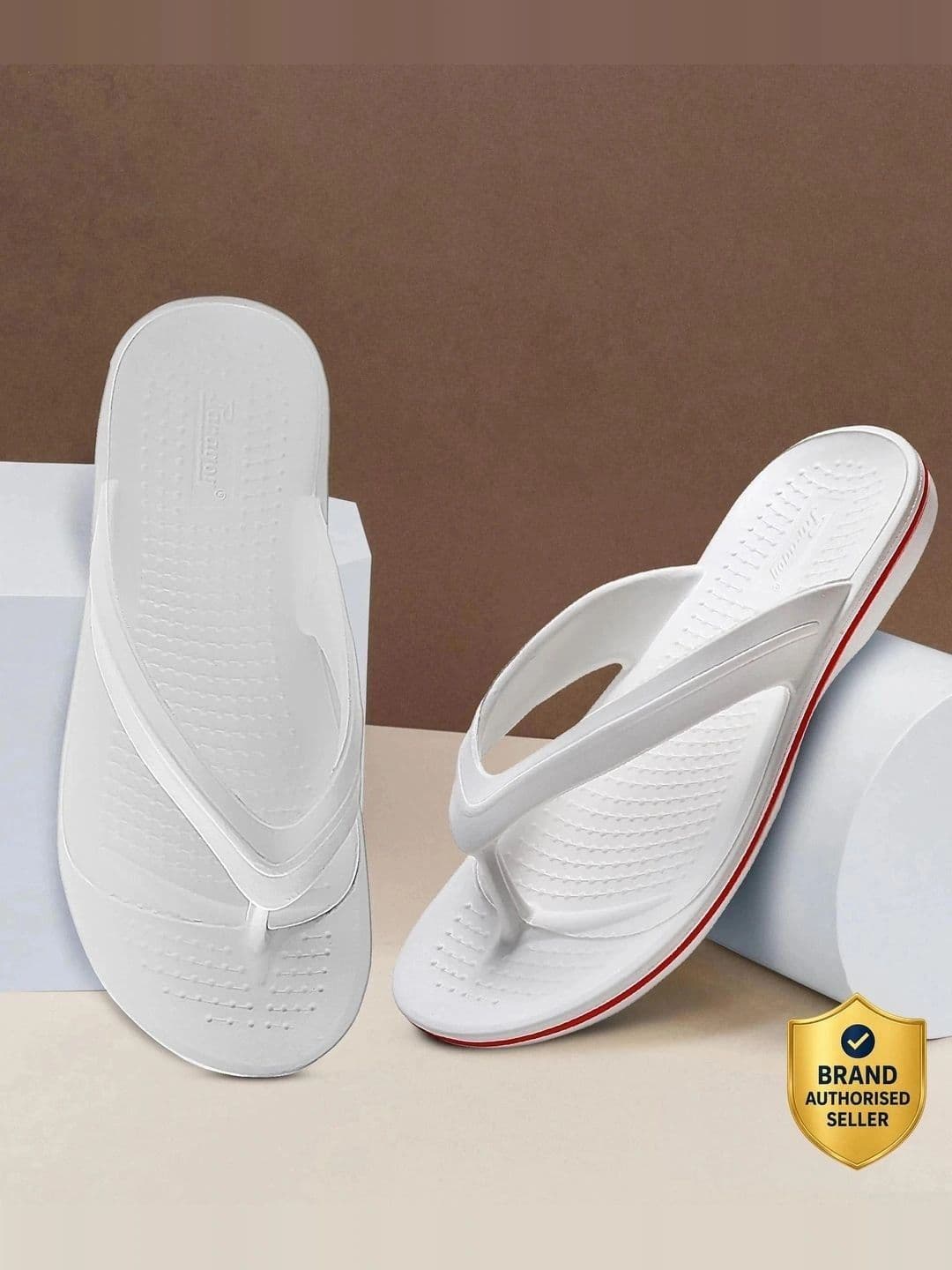 Paragon Men Lightweight Rubber Thong Flip-Flops - view 1
