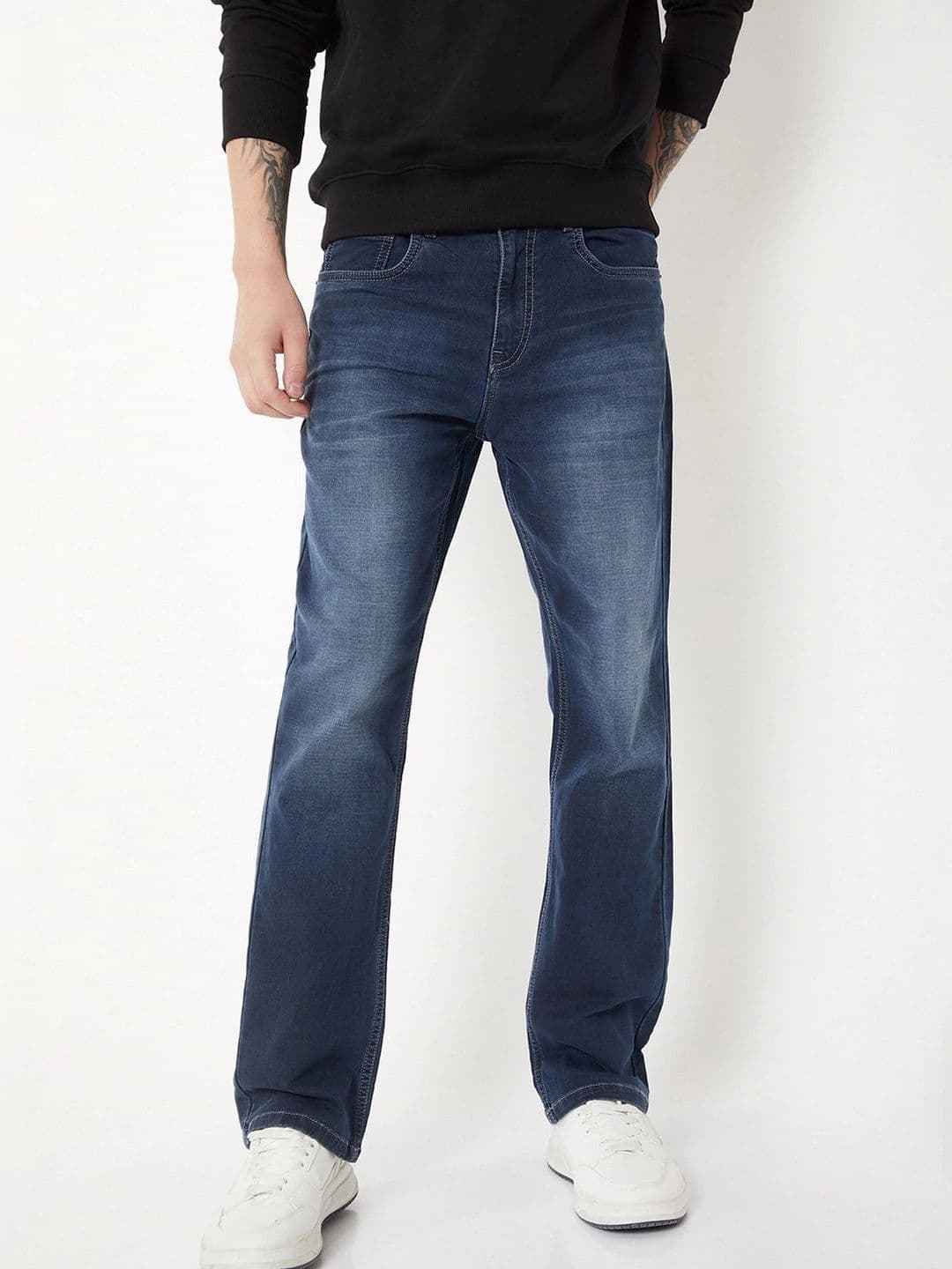 max Men Regular Fit Mid-Rise Low Distress Stretchable Jeans - view 1