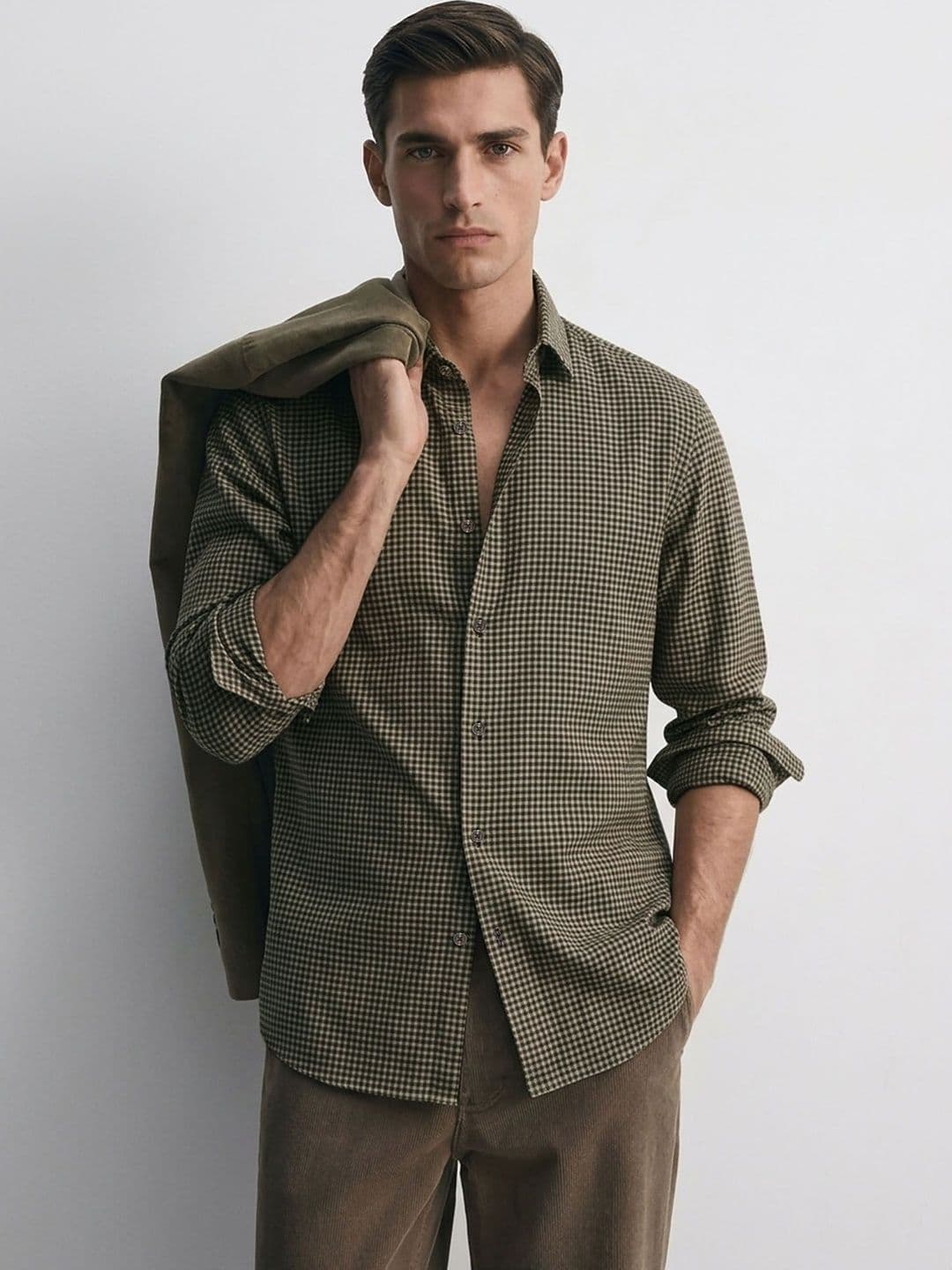 MISCHIEF MONKEY Men Classic Checked Casual Shirt - view 1