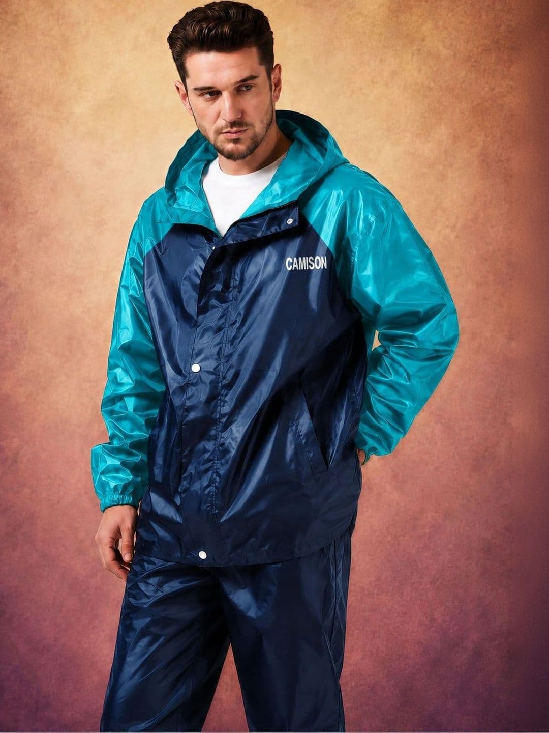 CAMISON Hooded Breathable Waterproof Rain Jacket - view 1