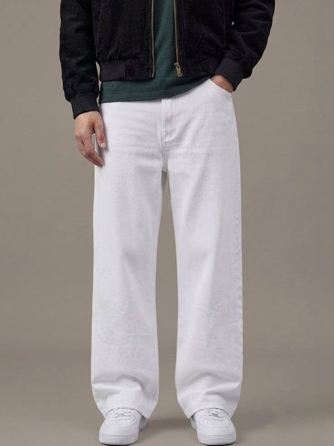Ds Fashion Men Wide Leg Mid-Rise Jeans - view 1