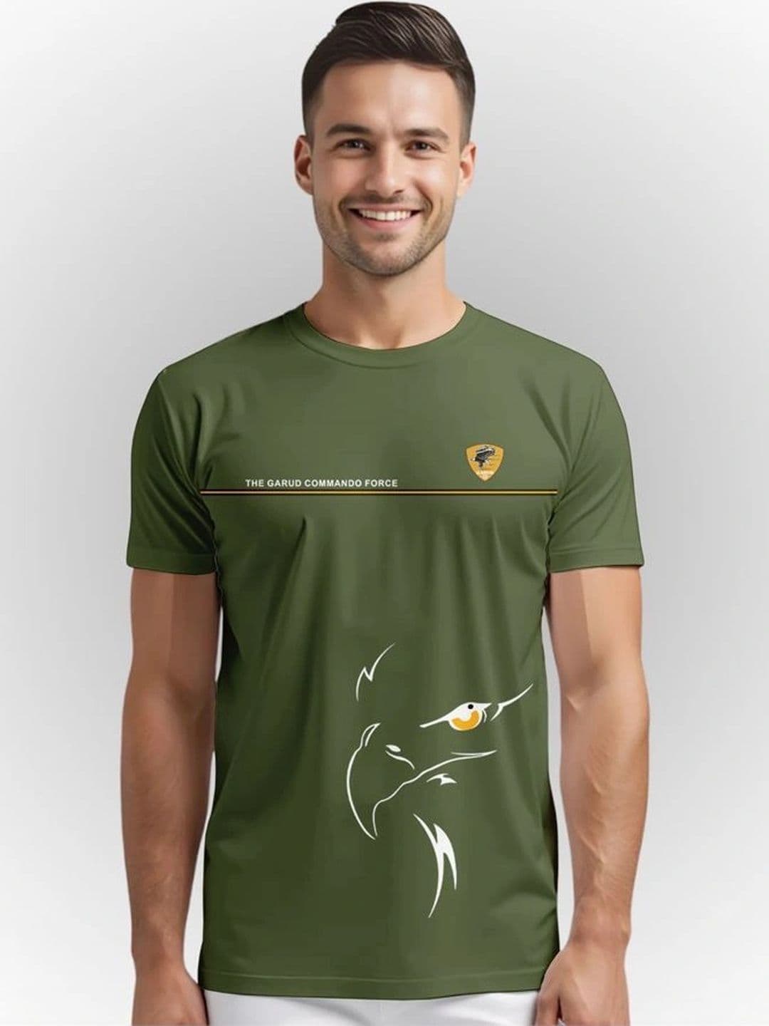 Warrior World Men Printed Pure Cotton T-shirt - view 1