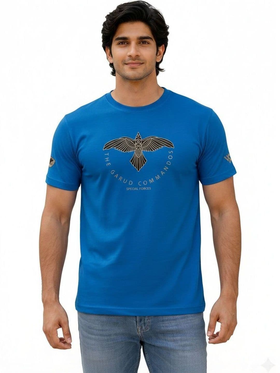 Warrior World Men Printed Pure Cotton T-shirt - view 1