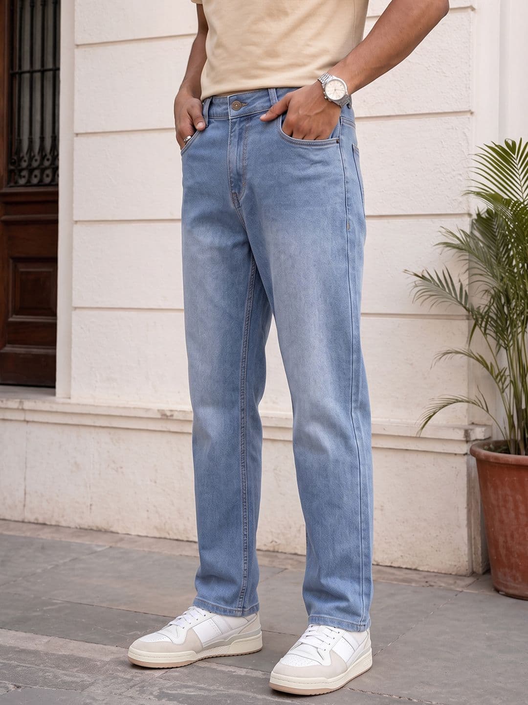 The Roadster Life Co. Men Straight Fit Stretchable Jeans - view 1