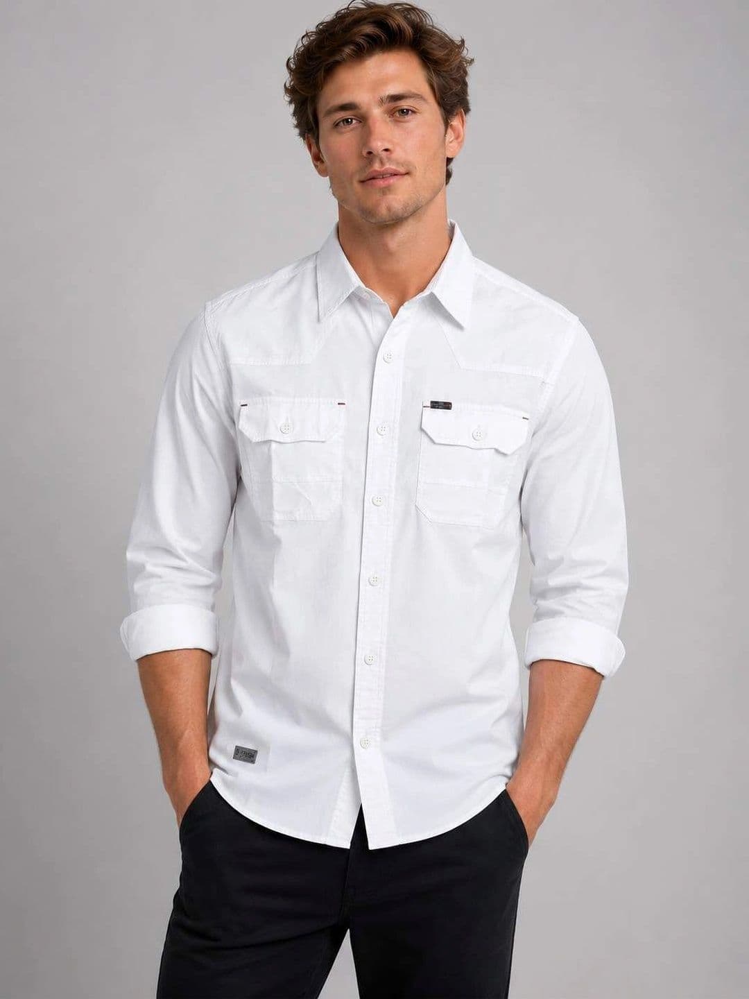 D Finish Men Smart Casual Shirt - view 1