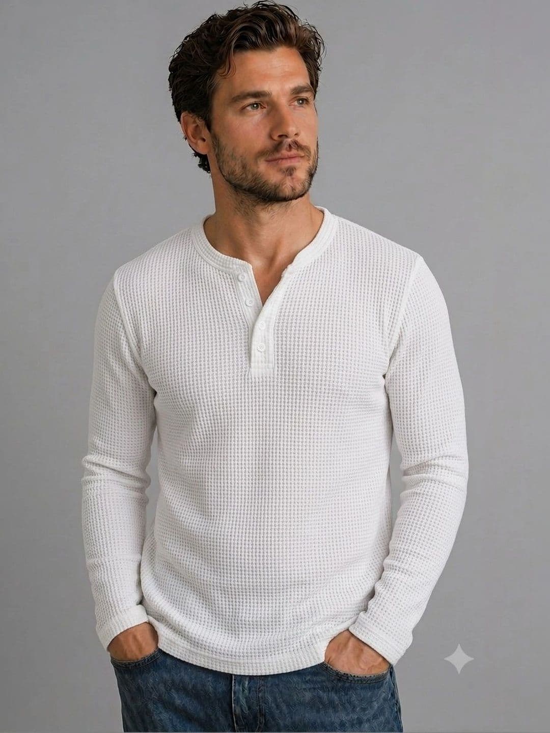 JERKYN Men Henley Neck Slim Fit T-shirt - view 1