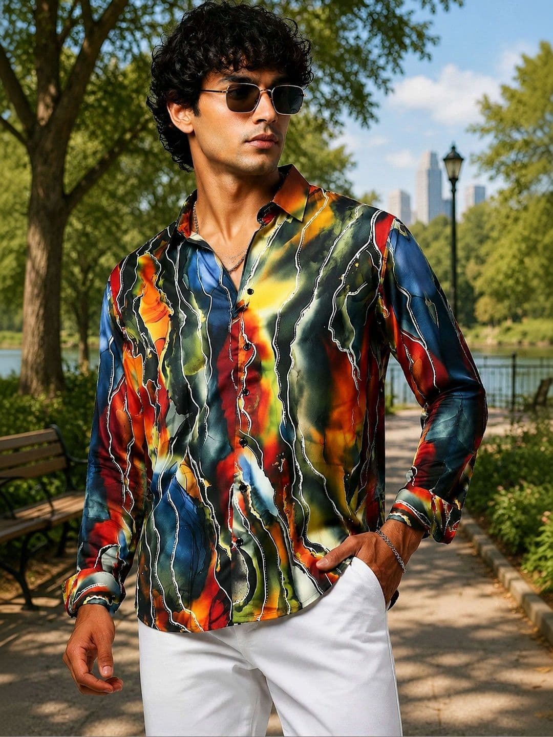 HENSHIKA Men Relaxed Printed Casual Shirt - view 1