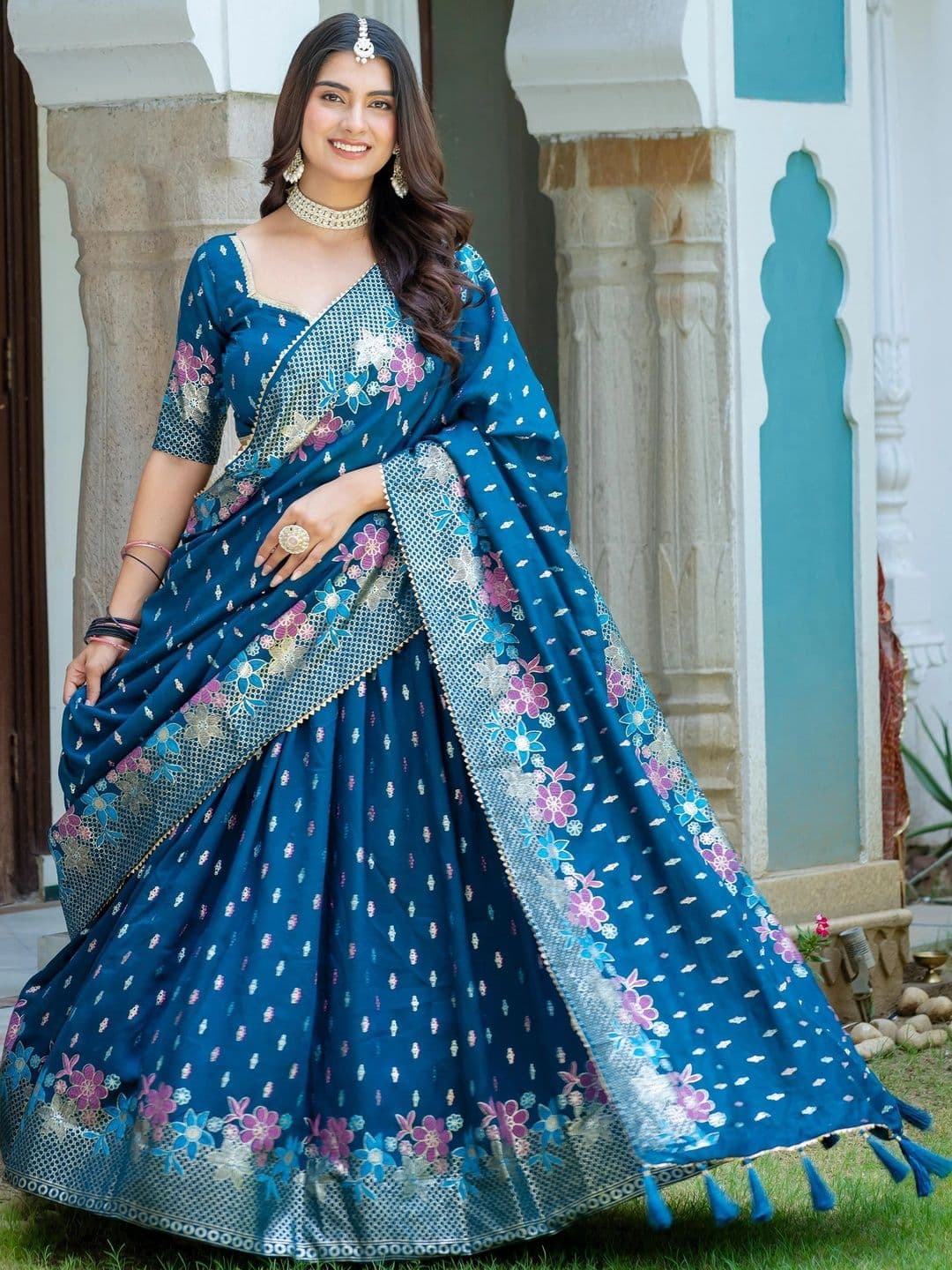 IVARIS Ready to Wear Lehenga & Unstitched Blouse With Dupatta - view 1
