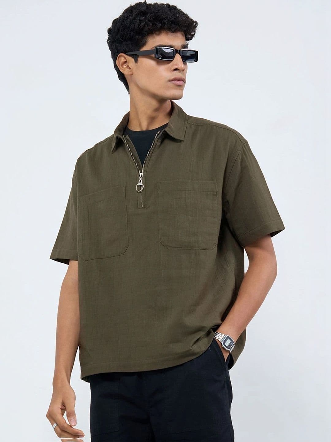 People Men Boxy Casual Shirt - view 1