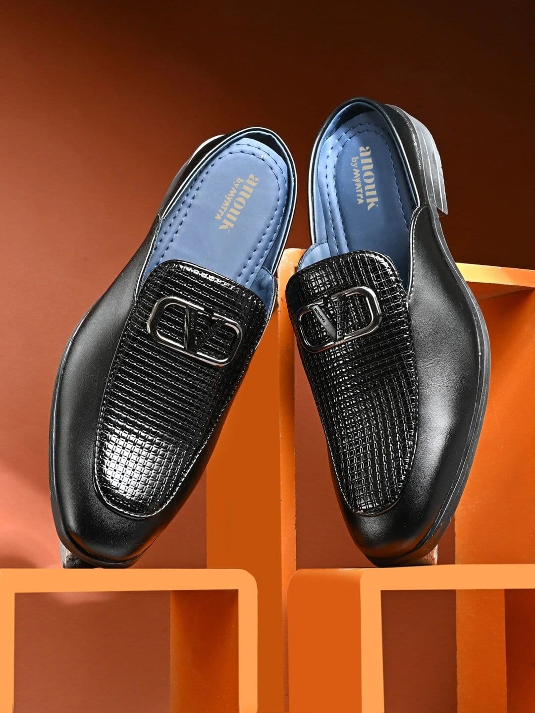 Anouk Men Textured Mules - view 1