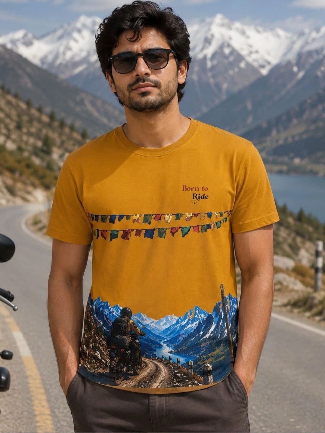 Warrior World Men Printed Pure Cotton T-shirt - view 1