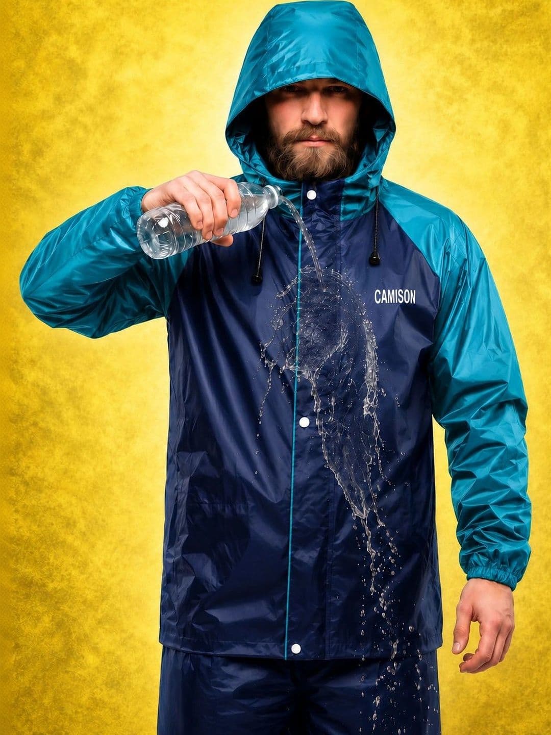 CAMISON Hooded Breathable Waterproof Rain Jacket - view 1