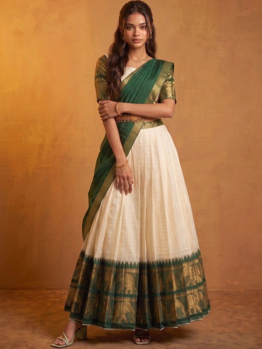 DRIP CHOWK Embellished Semi-Stitched Lehenga & Unstitched Blouse With Dupatta - view 1
