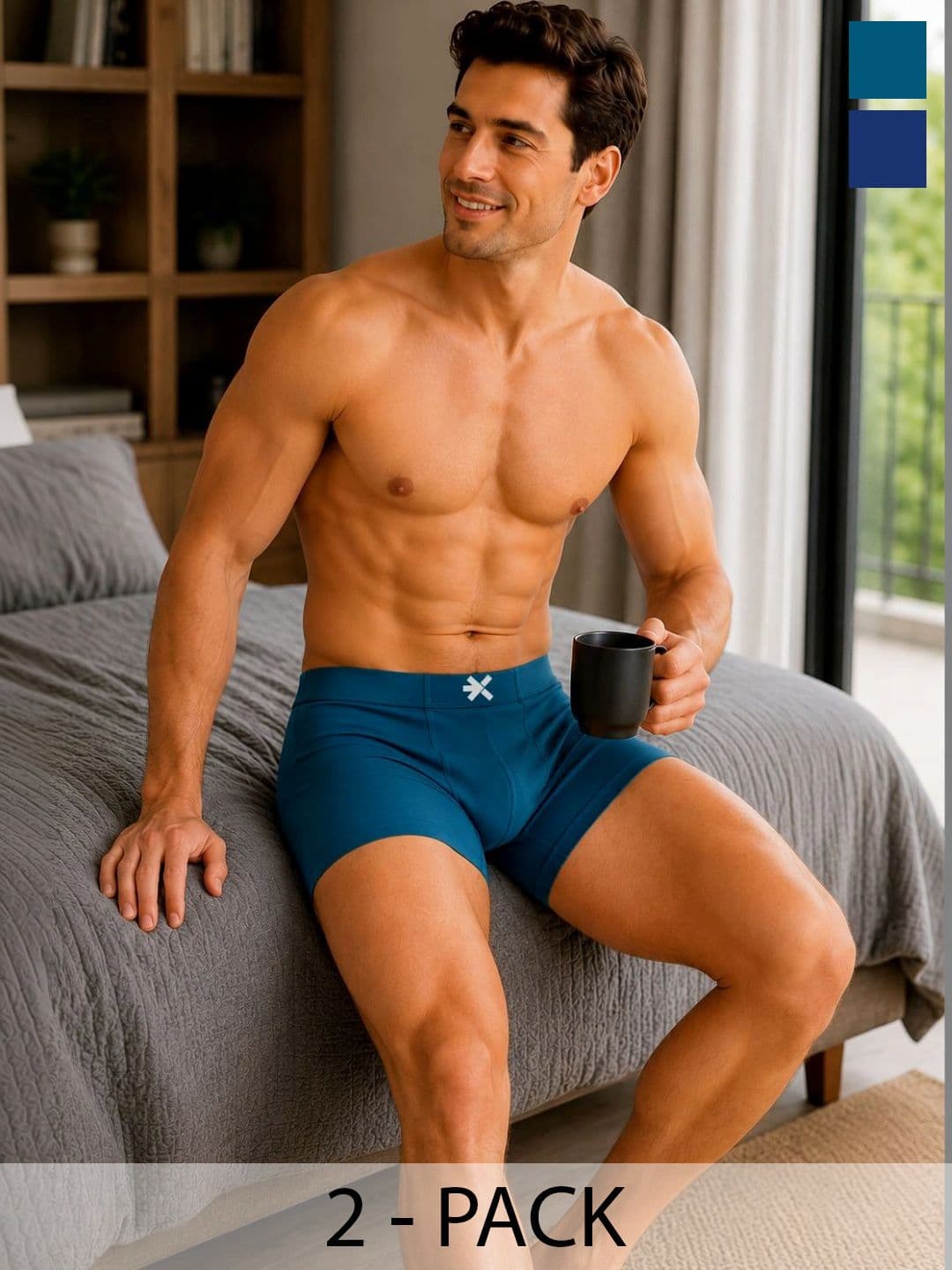 HRX by Hrithik Roshan Men Pack of 2 Trunks - view 1