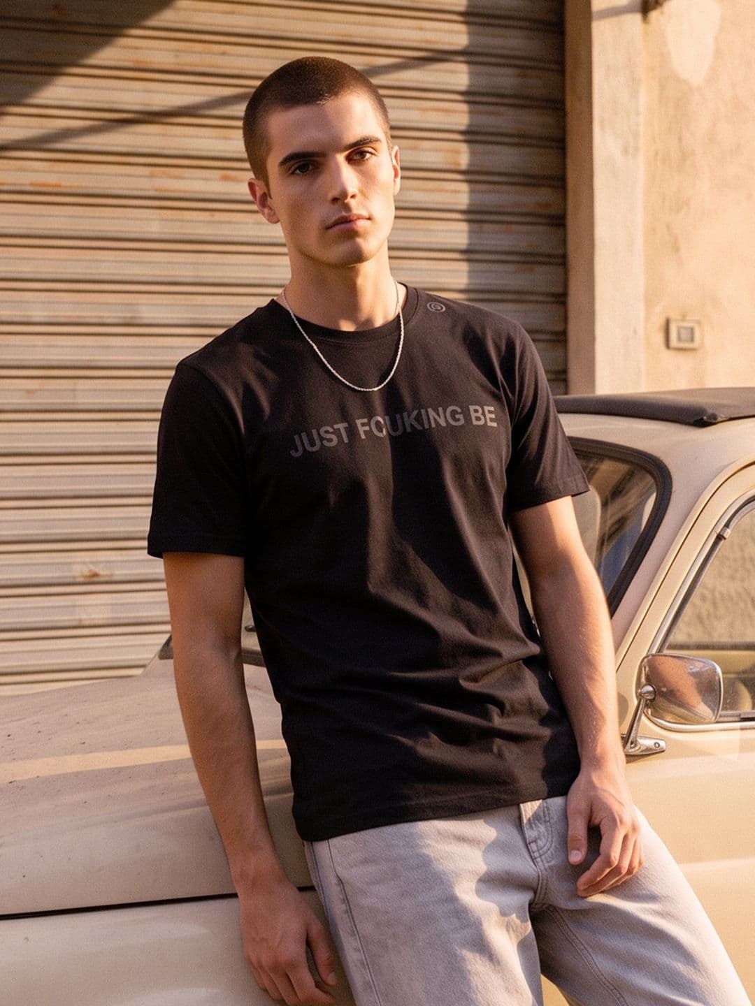 FCUK Typography Printed Pure Cotton T-shirt - view 1