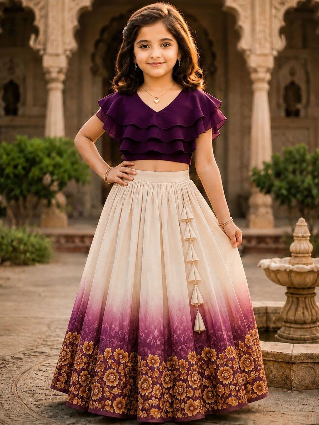KALINI Girls Ready to Wear Lehenga & - view 1