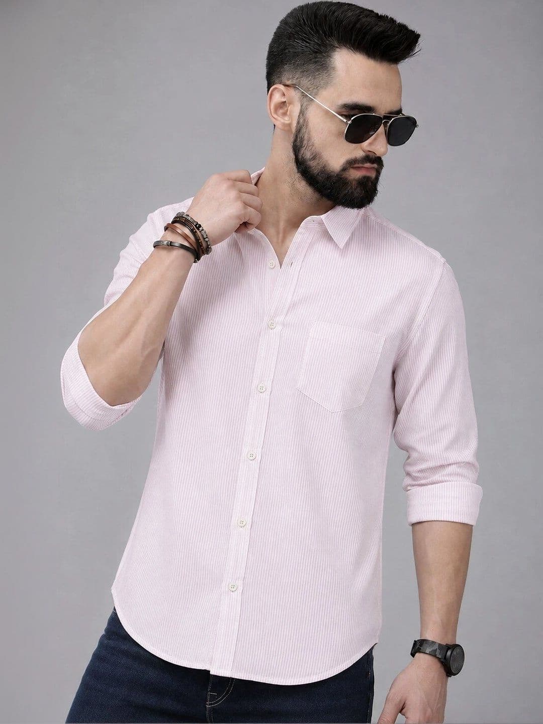 Roadster Men Classic Striped Casual Shirt - view 1
