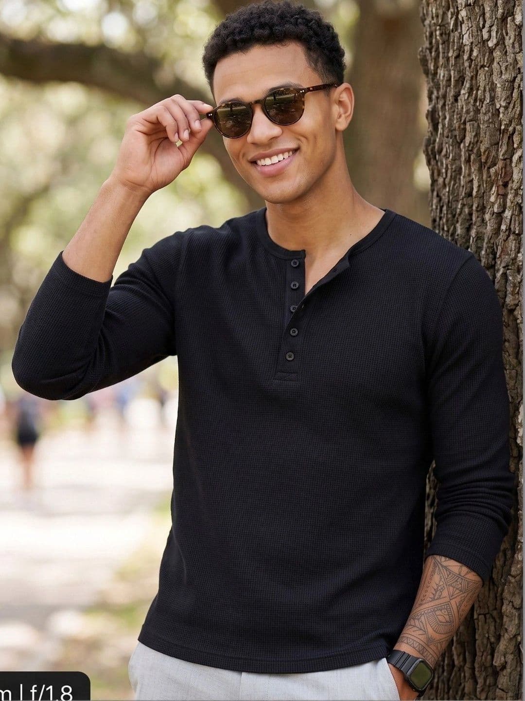 Starvy Men Henley Neck T-shirt - view 1