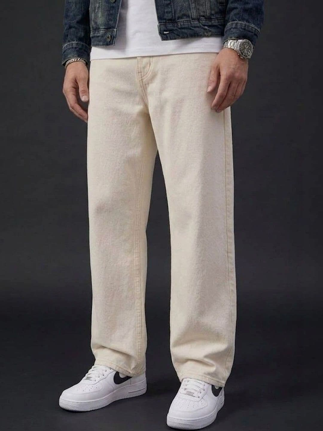 Ds Fashion Men Wide Leg Mid-Rise Jeans - view 1