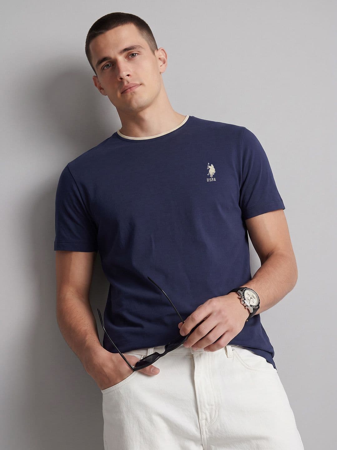U.S. Polo Assn. Brand Logo Pure Cotton T-shirt - view 1