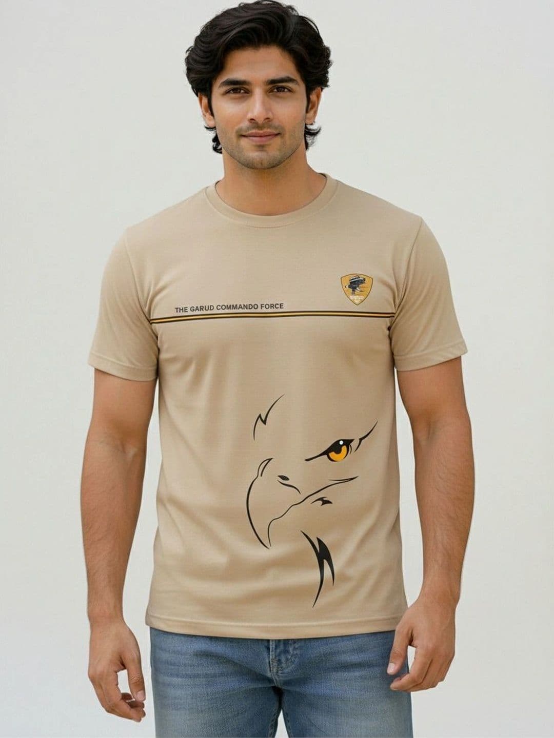 Warrior World Men Printed Pure Cotton T-shirt - view 1