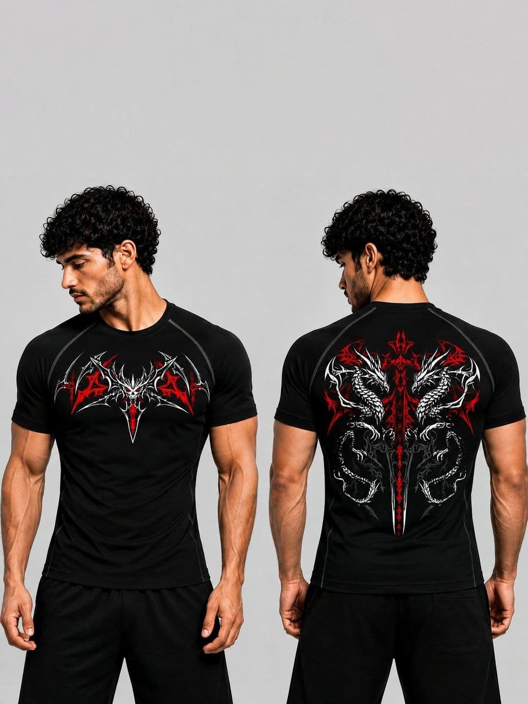 WAYUP Men Printed Dri-FIT Compression T-shirt - view 1