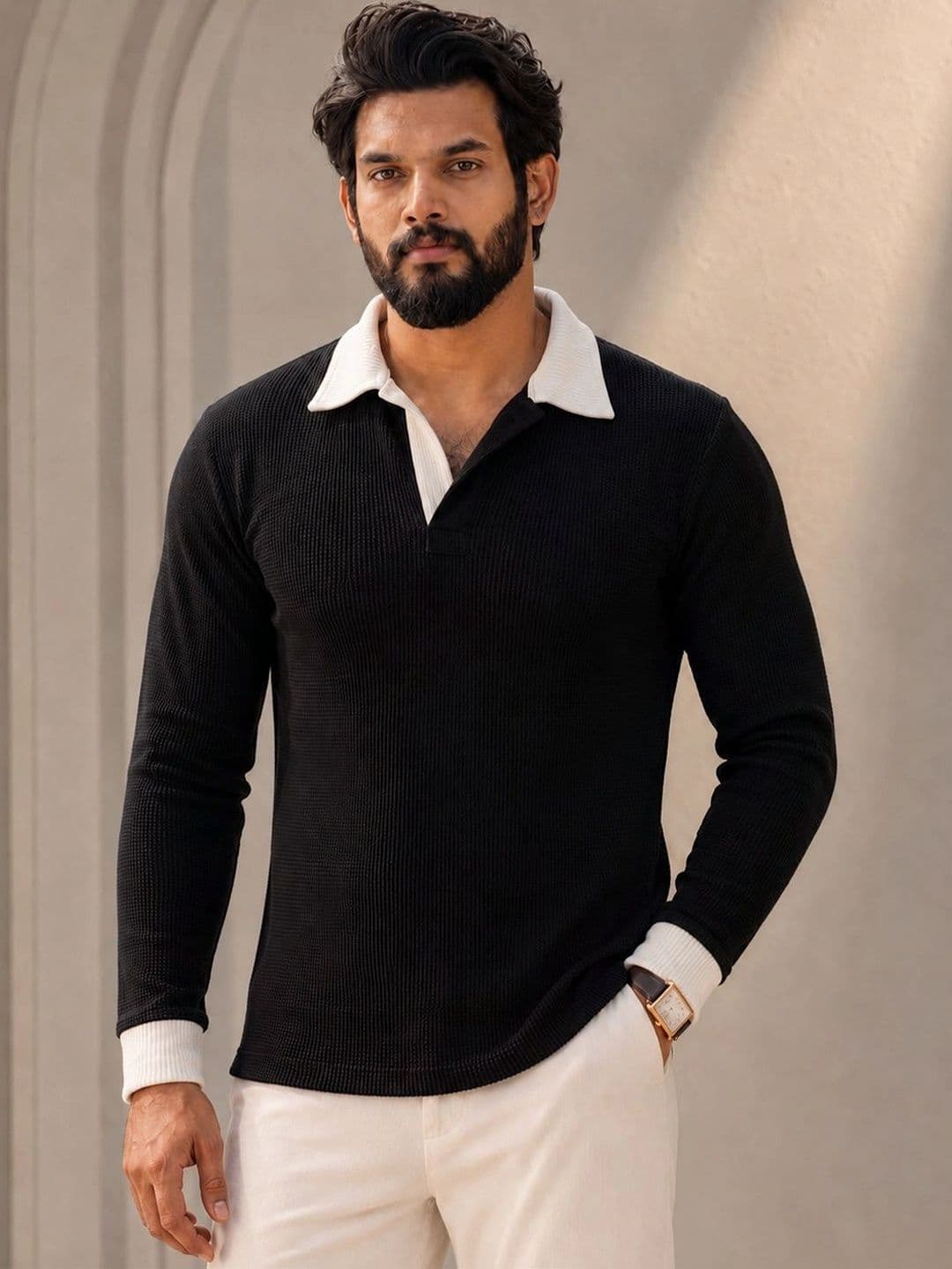 Trudam Men Polo Collar T-shirt - view 1