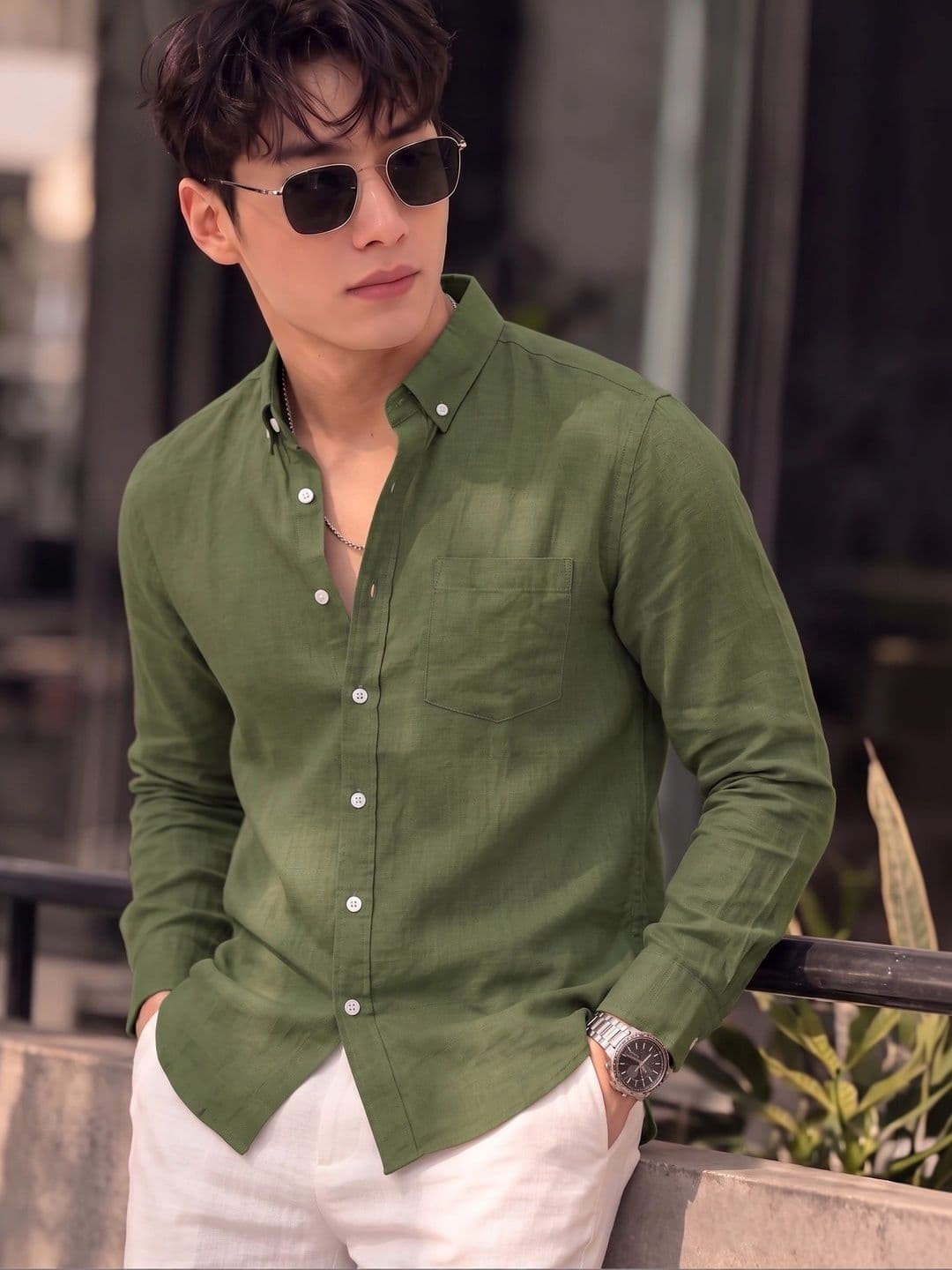 Nat Jastica Men Straight Casual Shirt - view 1