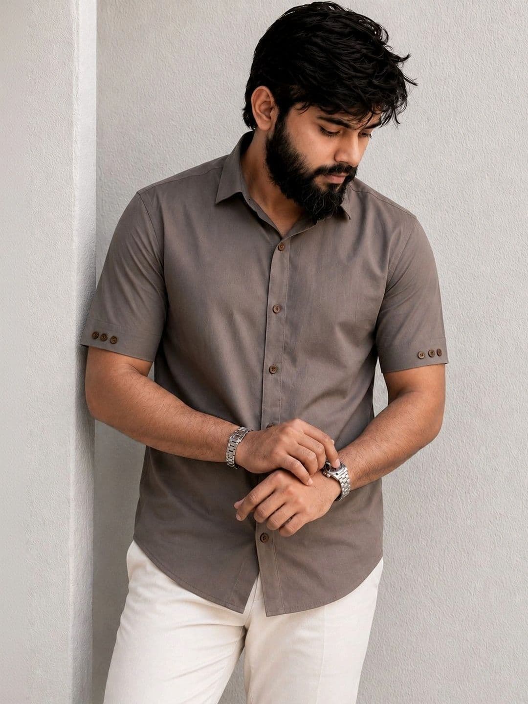 Charan Kanya Men Relaxed Casual Shirt - view 1
